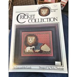 The Cricket Collection Cross Stitch Pattern Leaflet Lion and the Lamb Hastings
